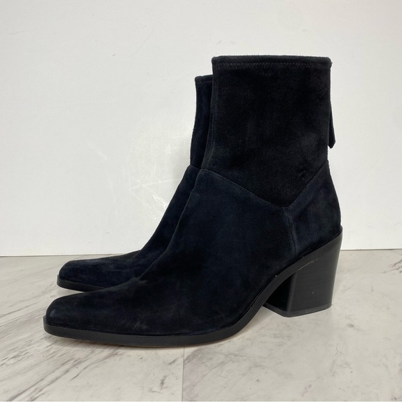27 Edit Berkley Black Suede Bootie 10M - Picture 12 of 12